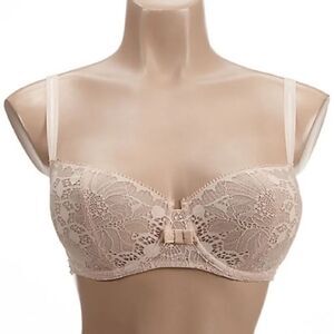 Chantelle Day to Night Lace Unlined Demi Bra size 32 DD